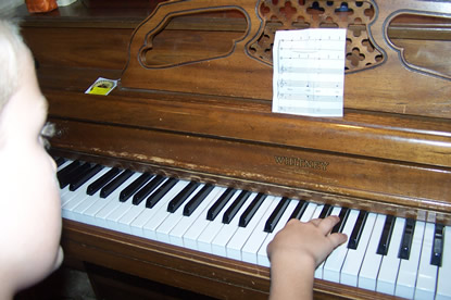 playing the notes
