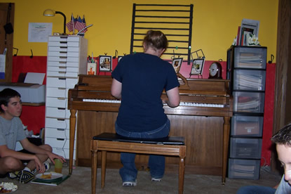 performing for the group