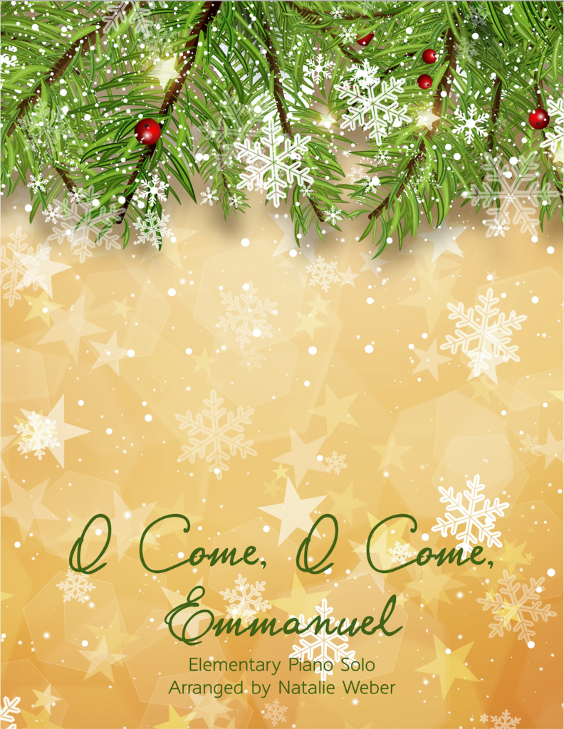 New Elementary Piano Solo of O Come, O Come, Emmanuel