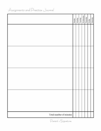 Assignment Book Pages - Music Matters Blog